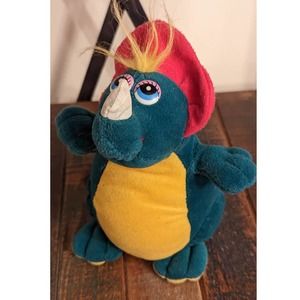 1986 Green Stegosaurus Dinosaur Plush